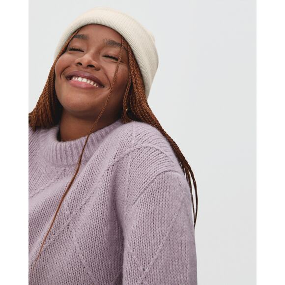 NWT Everlane Unisex Felted Merino Beanie in Heathered Oat - Picture 1 of 8